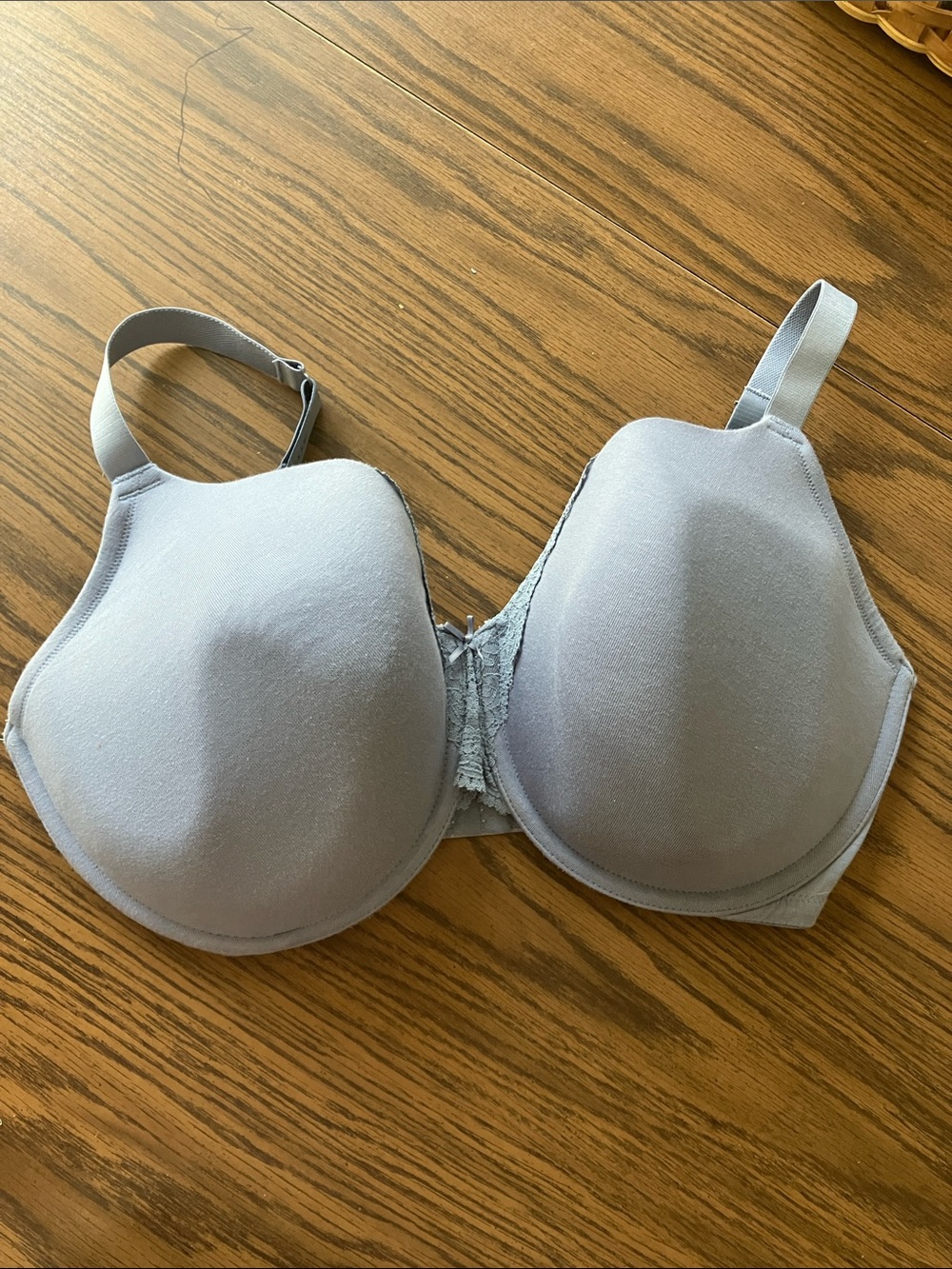 Cacique Blue Lightly Lined T Shirt Bra, 38H